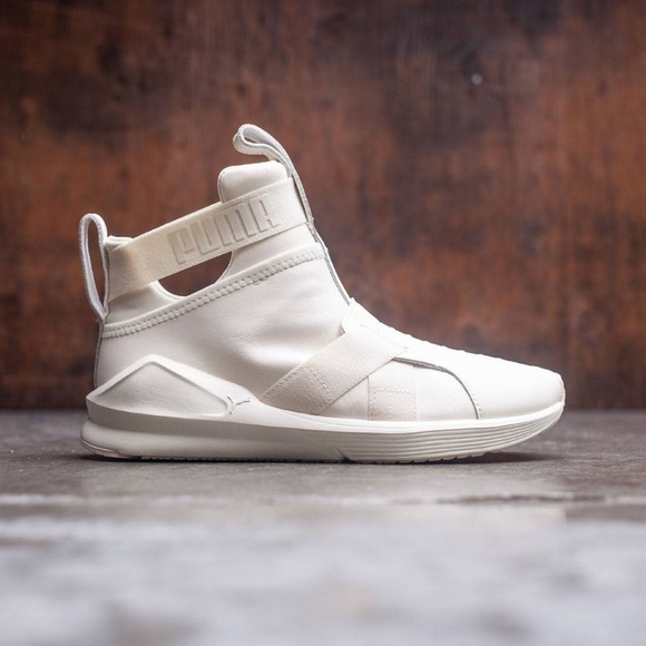 puma high top white sneakers